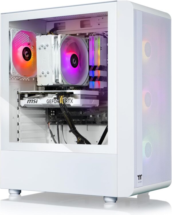 Thermaltake LCGS Quartz i460T R4 Gaming Desktop (Intel Core™ i5-13400F, ToughRam DDR4 3600Mhz 16GB RGB Memory, NVIDIA GeForce® RTX 4060 Ti, 1TB NVMe M.2, Windows 11) S2QT-B66R-46T-LCS - Image 2