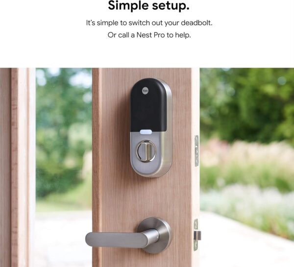 Google Nest x Yale Lock - Tamper-Proof Smart Lock for Keyless Entry - Keypad Deadbolt Lock for Front Door - Oil Rubbed Bronze - Image 10