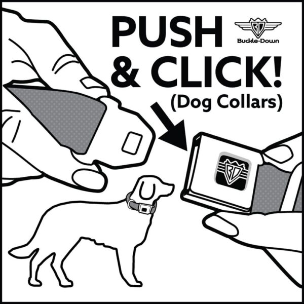 Dog Collar Seatbelt Buckle FAFO Fuck Around and Find Out Bold Black White 18 to 32 Inches 1.5 Inch Wide - Image 6