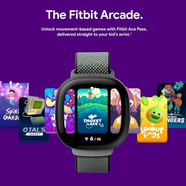 Fitbit Google Ace LTE - Kids Smartwatch with Call, Message, GPS, and Activity-Based Games, Ace Pass data plan required - Spicy - Moovin - Image 9