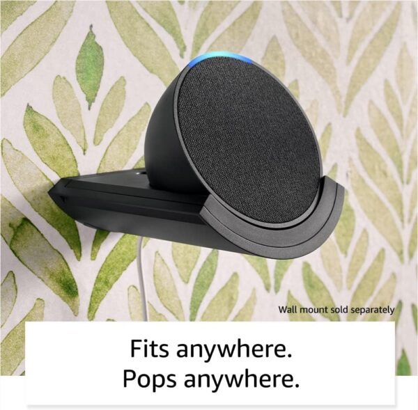 Amazon Echo Pop | Alexa fits in anywhere: bedroom, living room, bathroom, office, and small spaces | Midnight Teal - Image 7