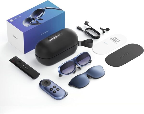 Rokid Joy Pack AR Glasses + Lens Inserts, Rokid Joy Pack AR Glasses, Smart Glasses Max with Station, 360" Micro-OLED Display, Google Play, Media Streaming, HDCP Support & Cloud Gaming, Save $100 - Image 10