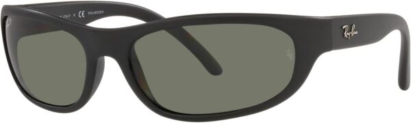 Ray-Ban Man Sunglasses Black Frame, Green Lenses, 60MM - Image 3