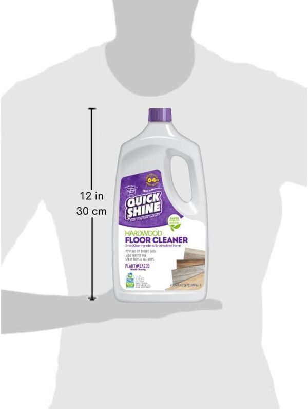 Quick Shine Hardwood Floor Cleaner 64oz | Use in Spray & Vac Mops | Removes Dirt & Scuff Marks | Ready-to-Use, Streak Free, No Rinse | Safer Choice Cleaner |Perfect for Gentle and Effective Cleaning - Image 12