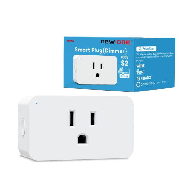 New One Zwave Outlet Dimmer, 800 Series Z-Wave Smart Plug, Bult in Zwave Repeater, Zwave Device, Z-Wave Hub Required, Work with Hubitat, SmartThings, Vera, Wink, Fibaro, Homeseer, 2GIG - Image 2