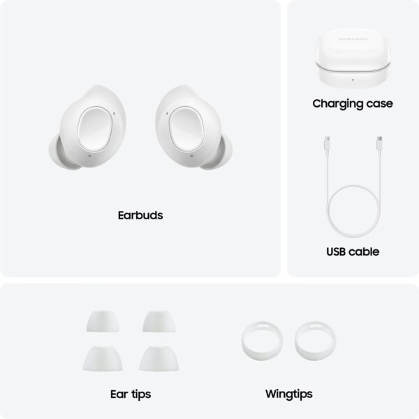 SAMSUNG Galaxy Buds FE True Wireless Bluetooth Earbuds, Comfort and Secure in Ear Fit, Auto Switch Audio, Touch Control, Built-in Voice Assistant, White [US Version, 1Yr Manufacturer Warranty] - Image 10