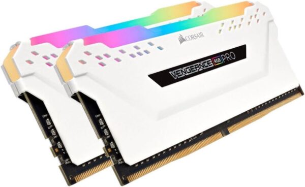 Corsair Vengeance RGB Pro 16GB (2x8GB) DDR4 3200MHz C16 LED Desktop Memory - White - Image 3