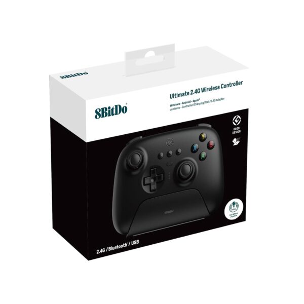 8Bitdo Ultimate 2.4G Wireless Controller, Hall Effect Joystick Update, Gaming Controller with Charging Dock for PC, Android, Steam Deck & Apple (Black) - Image 5