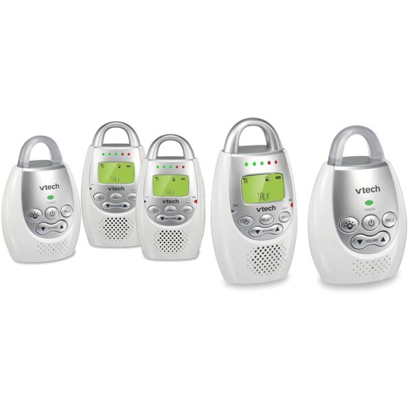 VTech DM221-2 Audio Baby Monitor with up to 1,000 ft of Range, Vibrating Sound-Alert & DM221 Audio Baby Monitor with up to 1,000 ft of Range, Vibrating Sound-Alert, Talk Back Intercom - Image 2