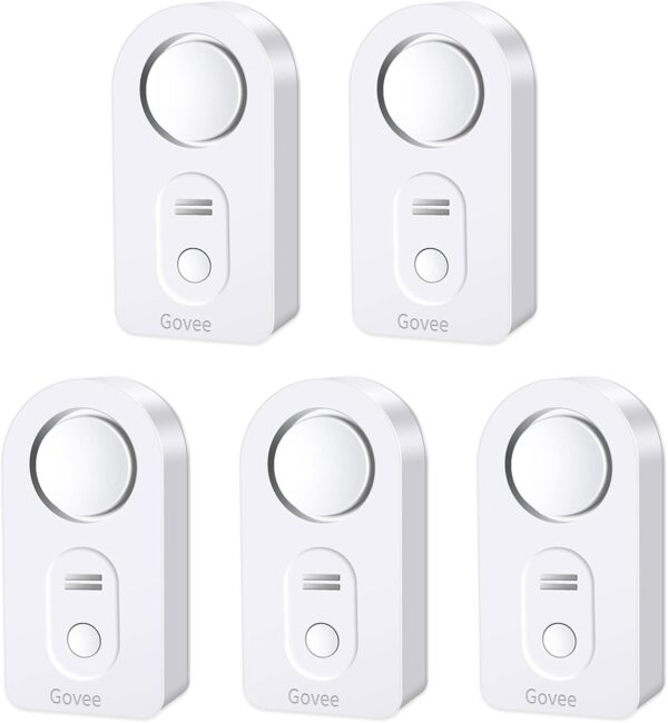 Govee Water Leak Detectors 5 Pack, 100dB Adjustable Audio Alarm Sensor, Sensitive Leak and Drip Alert, for Kitchen Bathroom Basement (Battery Included) - Image 2