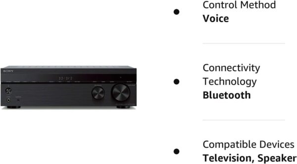 Sony STRDH590 5.2 multi-channel 4k HDR AV Receiver with Bluetooth (Renewed) - Image 8