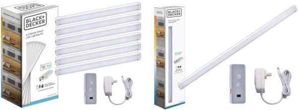 BLACK+DECKER Compatible with Alexa Smart Under Cabinet Lighting Kit & Compatible with Alexa Smart Under Cabinet Lighting, Adjustable LEDs, 18" Bar, White,A Certified for Humans Device - Image 2