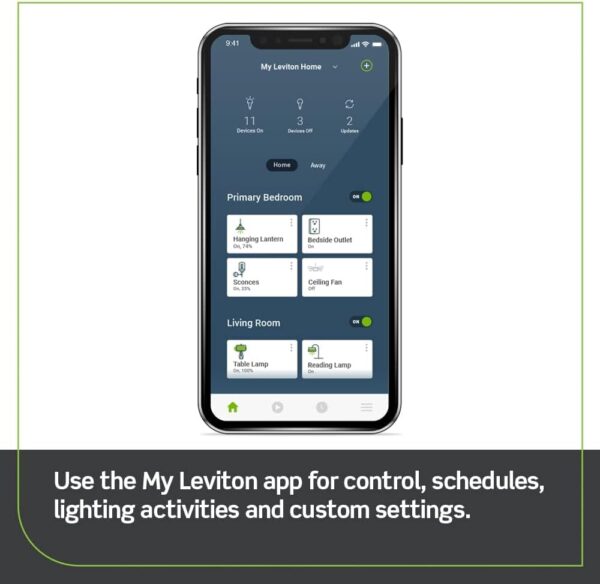 Leviton No-Neutral Decora Smart Switch, Requires MLWSB Wi-Fi Bridge to Work with My Leviton, Alexa, Google Assistant, Apple Home/Siri & Wire-Free 3-Way DN15S-1RW, White - Image 5