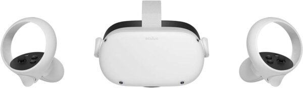 Oculus Quest 2 Advanced All-in-One Virtual Reality Gmaing VR Headset 128GB Set, White - Image 4