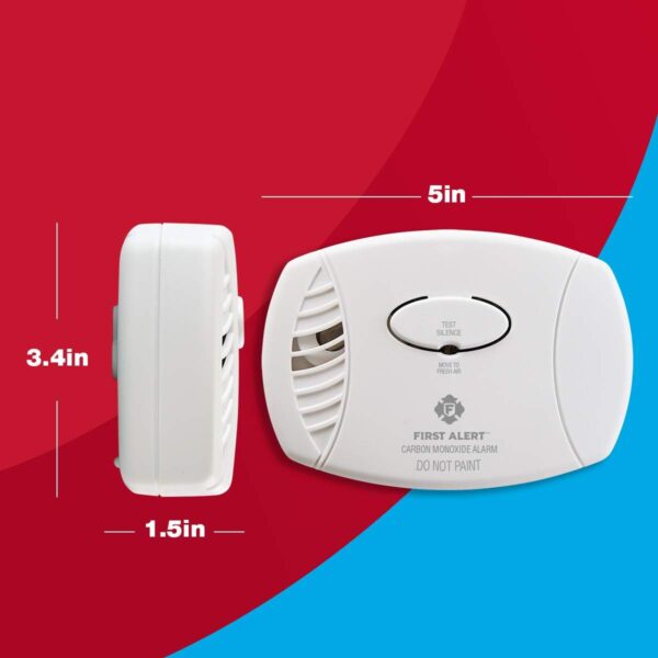 First Alert CO400 Carbon Monoxide (CO) Detector, Battery Operated Alarm, 1-Pack - Image 8