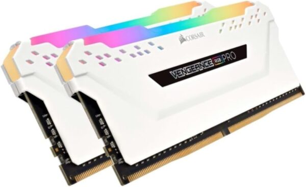 Corsair Vengeance RGB Pro 16GB (2x8GB) DDR4 3200MHz C16 LED Desktop Memory - White - Image 2