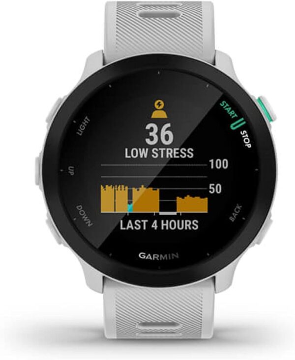 Garmin Forerunner 55, GPS Running Watch with Daily Suggested Workouts, Up to 2 weeks of Battery Life, White - Image 7