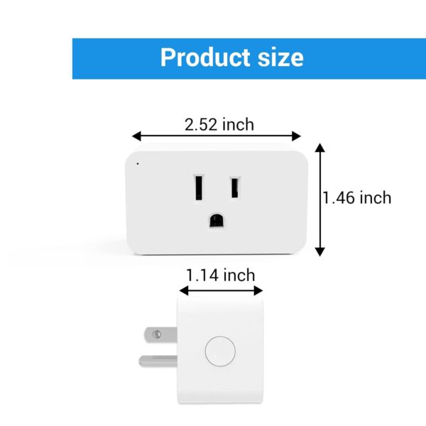 New One Zwave Outlet Dimmer, 800 Series Z-Wave Smart Plug, Bult in Zwave Repeater, Zwave Device, Z-Wave Hub Required, Work with Hubitat, SmartThings, Vera, Wink, Fibaro, Homeseer, 2GIG - Image 8