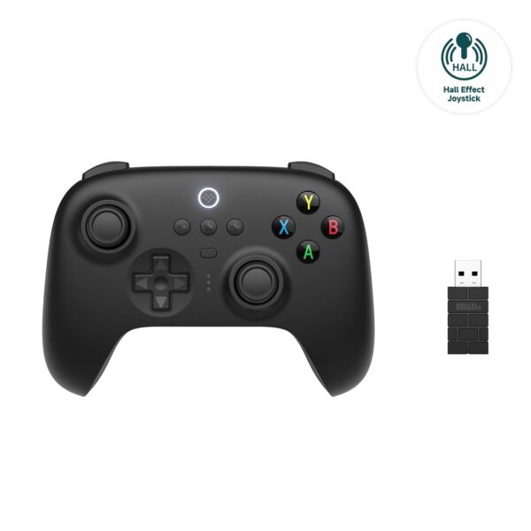 8Bitdo Ultimate 2.4G Wireless Controller, Hall Effect Joystick Update, Gaming Controller with Charging Dock for PC, Android, Steam Deck & Apple (Black) - Image 3