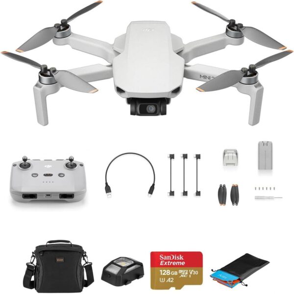 DJI Mini 2 SE Drone Bundle with 128GB microSD Card, Shoulder Bag, Anit-Collision Light, Landing Pad - Image 2