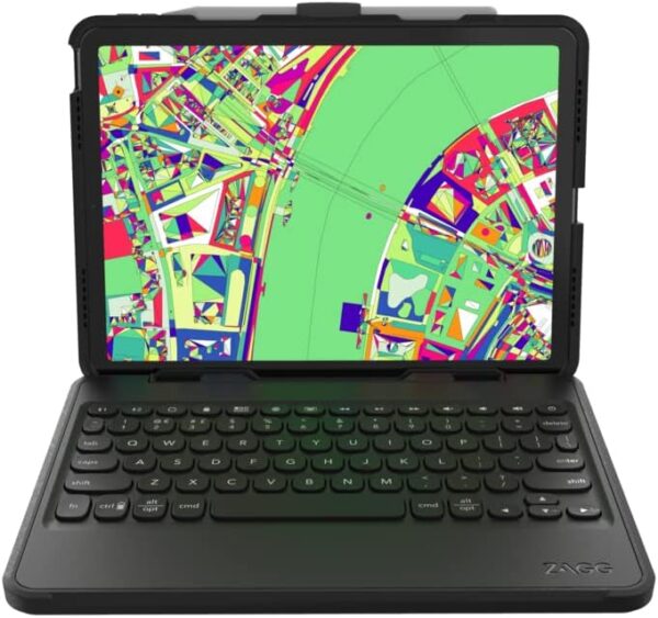 ZAGG Rugged Book Detachable Case and Magnetic-Hinged Keyboard for iPad 10.9" (air 4th gen) 11 inch (1st & 2nd Gen), Multi-Device Bluetooth Pairing, Backlit Keyboard, Durable,Black - Image 2