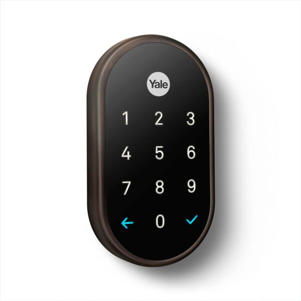 Google Nest x Yale Lock - Tamper-Proof Smart Lock for Keyless Entry - Keypad Deadbolt Lock for Front Door - Oil Rubbed Bronze - Image 3