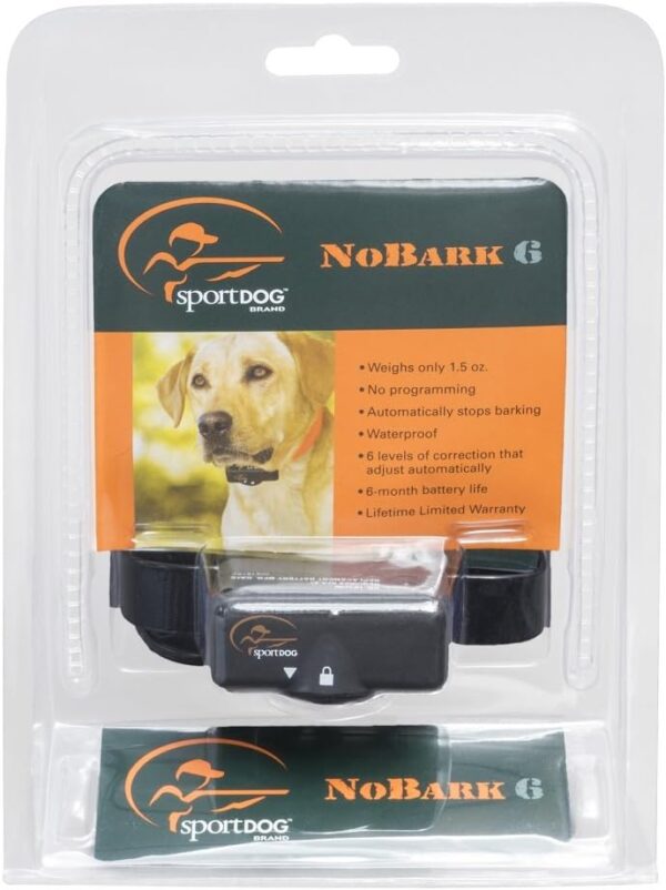 SportDOG Brand NoBark 6 - Waterproof Bark Control Collar with 6 Levels of Static - No Programming Required - Image 5