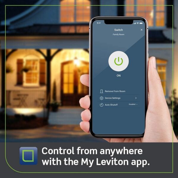 Leviton Decora Smart Switch, Wi-Fi 2nd Gen, Neutral Wire Required, Works with Matter, My Leviton, Alexa, Google Assistant, Apple Home/Siri & Wired or Wire-Free 3-Way, D215S-1RW, White - Image 6