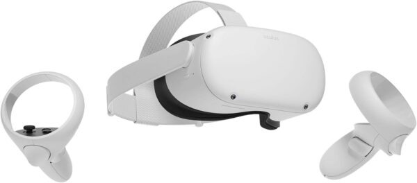 Oculus Quest 2 Advanced All-in-One Virtual Reality Gmaing VR Headset 128GB Set, White - Image 3