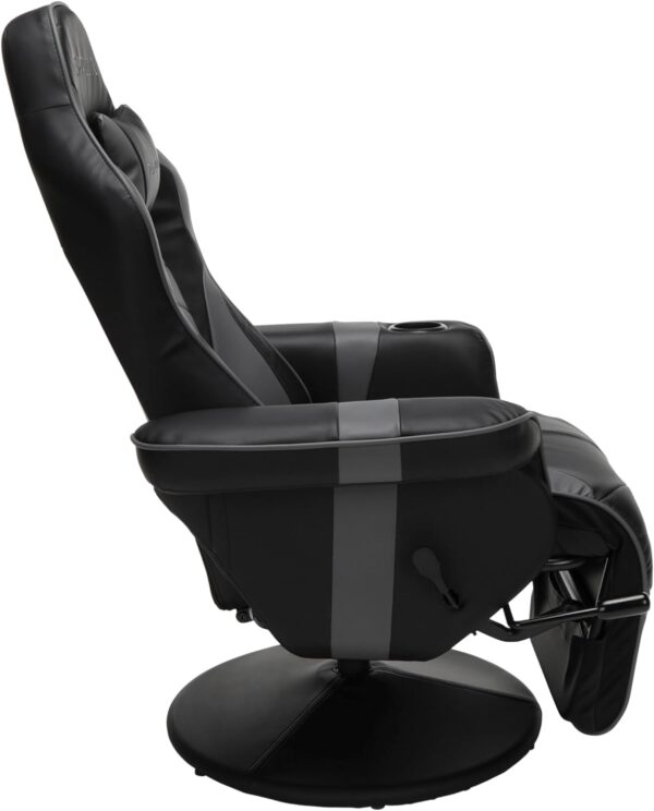 RESPAWN 900 Gaming Recliner - Video Games Console Recliner Chair, Computer Recliner, Adjustable Leg Rest and Recline, Recliner with Cupholder, Reclining Gaming Chair with Footrest - Gray - Image 5