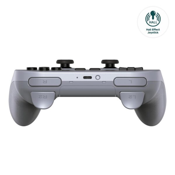 8Bitdo Pro 2 Bluetooth Controller for Switch, Hall Effect Joystick Update, Wireless Gaming Controller for Switch, PC, Android, and Steam Deck & Apple (Gray Edition) - Image 3