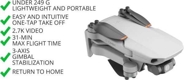 Mini 2 SE Drone DJI Mini 2 SE Aircraft Replacement - (Aircraft Only) - Excludes Remote, Battery, and Accessories - Image 7