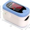 HealthSmart Pulse Oximeter for Fingertip, Displays Blood Oxygen Saturation Content, FSA HSA Eligible, Pulse Rate and Pulse Bar with LED Display, Accurate and Reliable, Batteries and Lanyard Included - Image 13