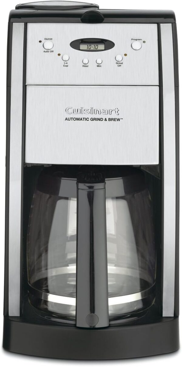 Cuisinart DGB-550BKP1 Automatic Coffeemaker Grind & Brew, 12-Cup Glass, Black - Image 2