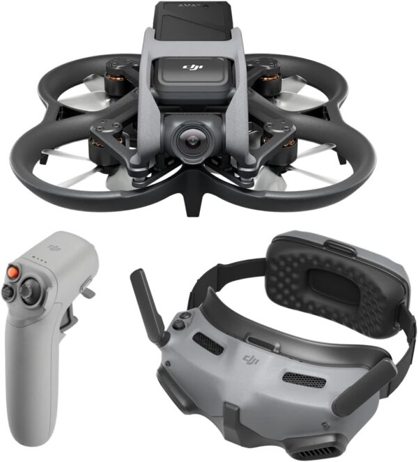 DJI Avata Explorer Combo, First-Person View Drone with Camera 4K, Super-Wide 155° FOV, Includes New RC Motion 2 and Goggles Integra Black, FAA Remote ID Compliant - Image 2