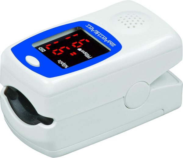 SmartHeart Talking Pulse Oximeter | Audible Result Announcement | Blood Oxygen Saturation | Complete System Monitor Lanyard and Batteries | Portable Spot-Check Monitoring - Image 4