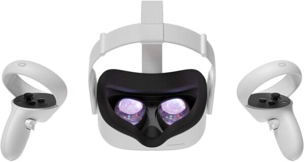 Oculus Quest 2 Advanced All-in-One Virtual Reality Gmaing VR Headset 128GB Set, White - Image 6