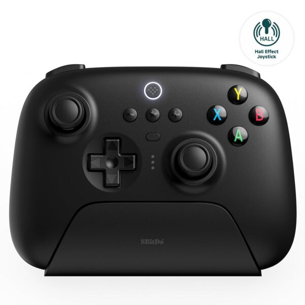 8Bitdo Ultimate 2.4G Wireless Controller, Hall Effect Joystick Update, Gaming Controller with Charging Dock for PC, Android, Steam Deck & Apple (Black) - Image 2