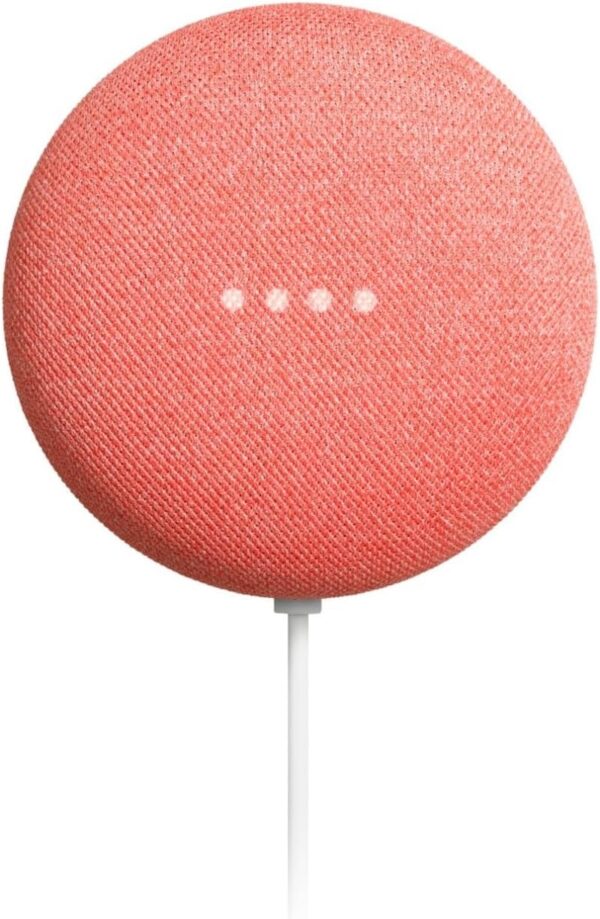 Google Nest Mini 2nd Gen - Wireless Bluetooth Speaker (Coral) - Image 5