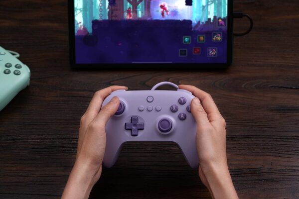 8Bitdo Ultimate C Wired Controller for Windows PC, Android, Steam Deck & Raspberry Pi (Lilac Purple) - Image 7