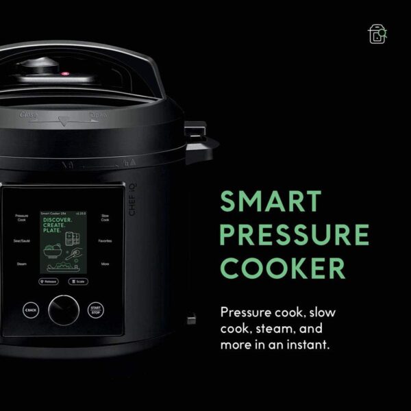 CHEF iQ Smart Pressure Cooker 10 Cooking Functions & 18 Features, Built-in Scale, 1000+ Presets & Times & Temps w/App for 600+ Foolproof Guided Recipes, Rice & Slow Electric MultiCooker, 6 Qt - Image 6