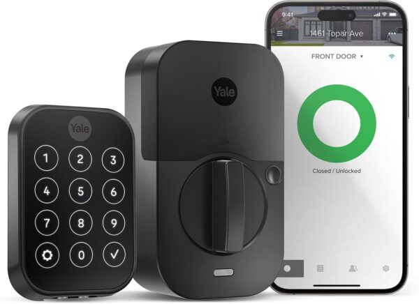 Yale Assure Lock 2 with Wi-Fi, Black Touchscreen Smart Lock for Front Door or Back, Electronic Door Lock with Keyless Entry and Remote Access, YRD450-WF1-BSP - Image 2