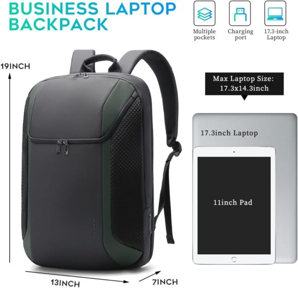 BANGE Smart Business Laptop Backpack Waterproof can fit 15.6-17.3 Inch Laptop with 3.0 USB charging port for men and women - Image 4