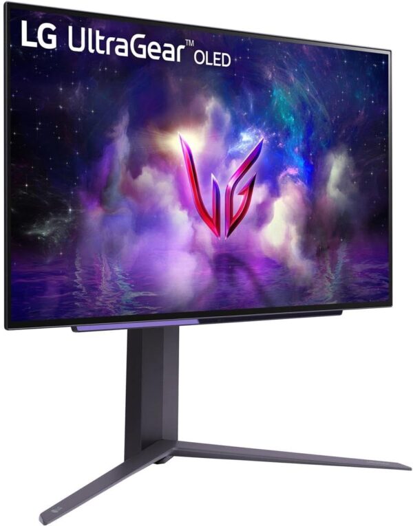 LG ‎27GS95QE 27-inch Ultragear OLED Gaming Monitor QHD 240Hz 0.03ms DisplayHDR True Black 400 AMD FreeSync Premium Pro NVIDIA G-Sync HDMI 2.1 DisplayPort Tilt/Height/Swivel Stand Black - Image 2