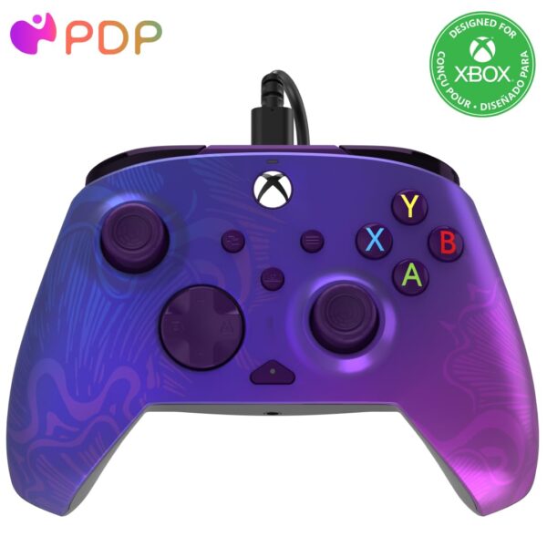 PDP Gaming REMATCH Enhanced Wired Controller Licensed for Xbox Series X|S/Xbox One/PC/Windows, Mappable Back Buttons, Advanced Customizable App - Purple Fade - Image 2