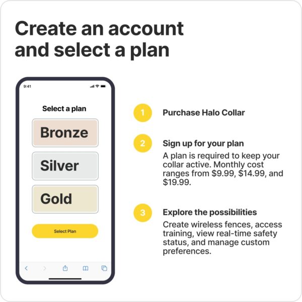 Halo Collar 3 - GPS Dog Fence - Multifunction Wireless Dog Fence & Training Collar with Real-Time Tracking & GPS - Waterproof, Instantly Create and Store Wireless Fences (Small, Ivory) - Image 6