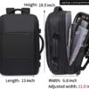 BANGE 45L Expandable Backpack, Water Resistant, Suitable for Travel, College Laptop Backpack for Men & Women - Image 5