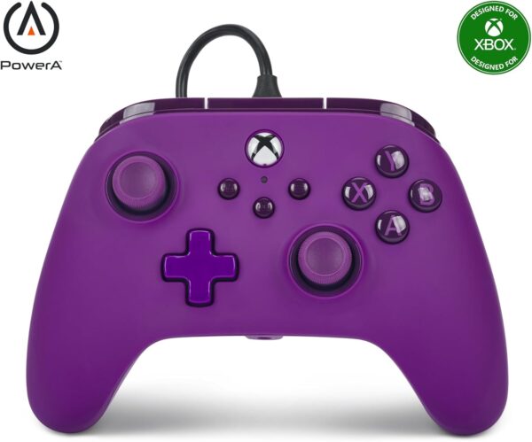 PowerA Advantage Wired Controller for Xbox Series X|S - Royal Purple, Xbox Controller with Detachable 10ft USB-C Cable, Mappable Buttons, Trigger Locks and Rumble Motors, Officially Licensed for Xbox - Image 2