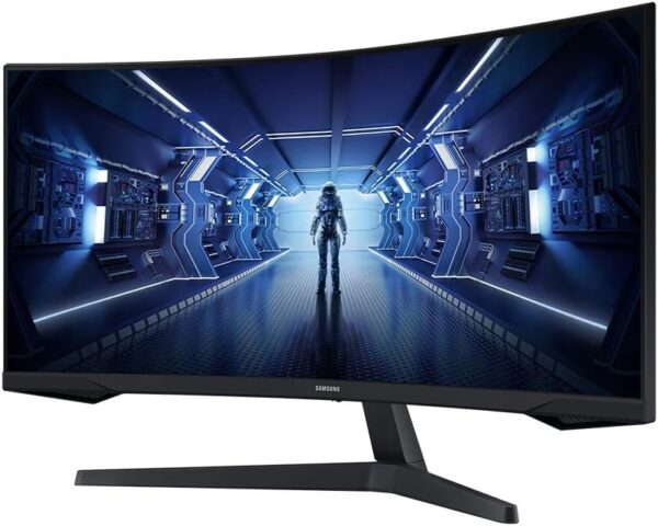 SAMSUNG 34" Odyssey G5 Ultra-Wide Gaming Monitor with 1000R Curved Screen, 165Hz, 1ms, FreeSync Premium, WQHD, LC34G55TWWNXZA, 2020, Black - Image 4