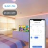 meross Smart LED Strip Lights Works with Apple HomeKit, 16.4ft WiFi RGB Strip, Compatible with Siri, Alexa&Google and SmartThings, App Control, Color Changing Led Strips for Bedroom, TV, Party - Image 8